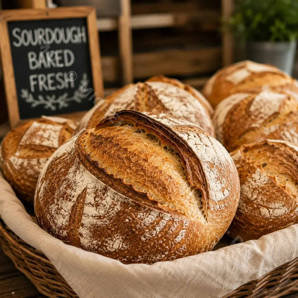 Artisan sourdough bread