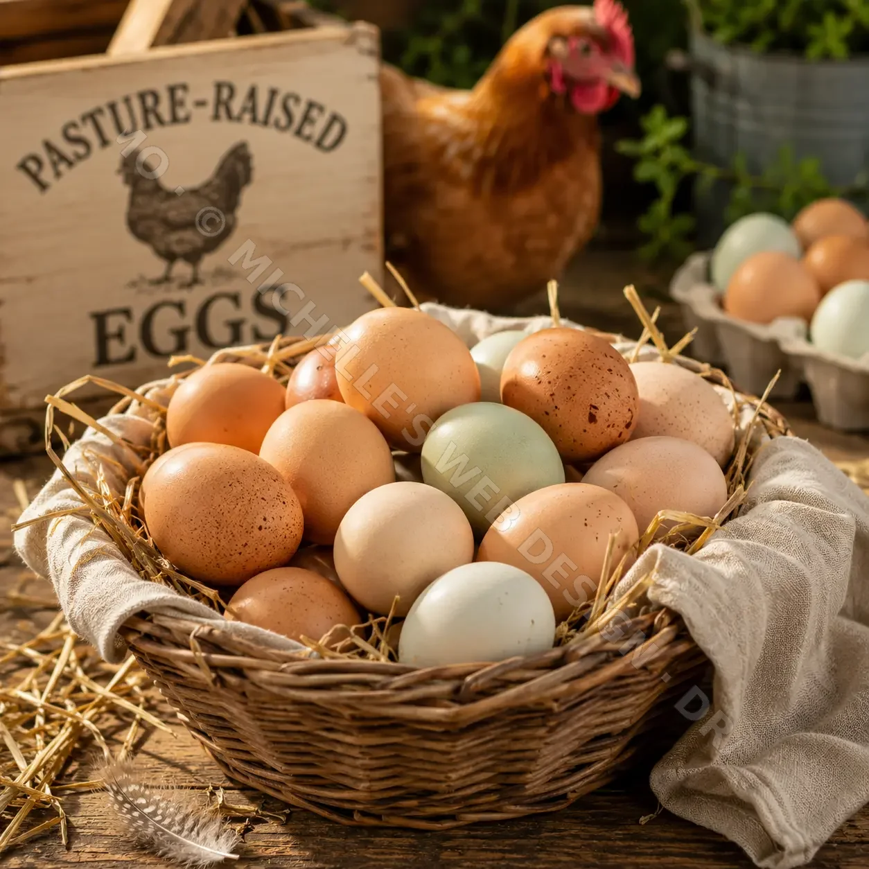 Pasture-raised eggs